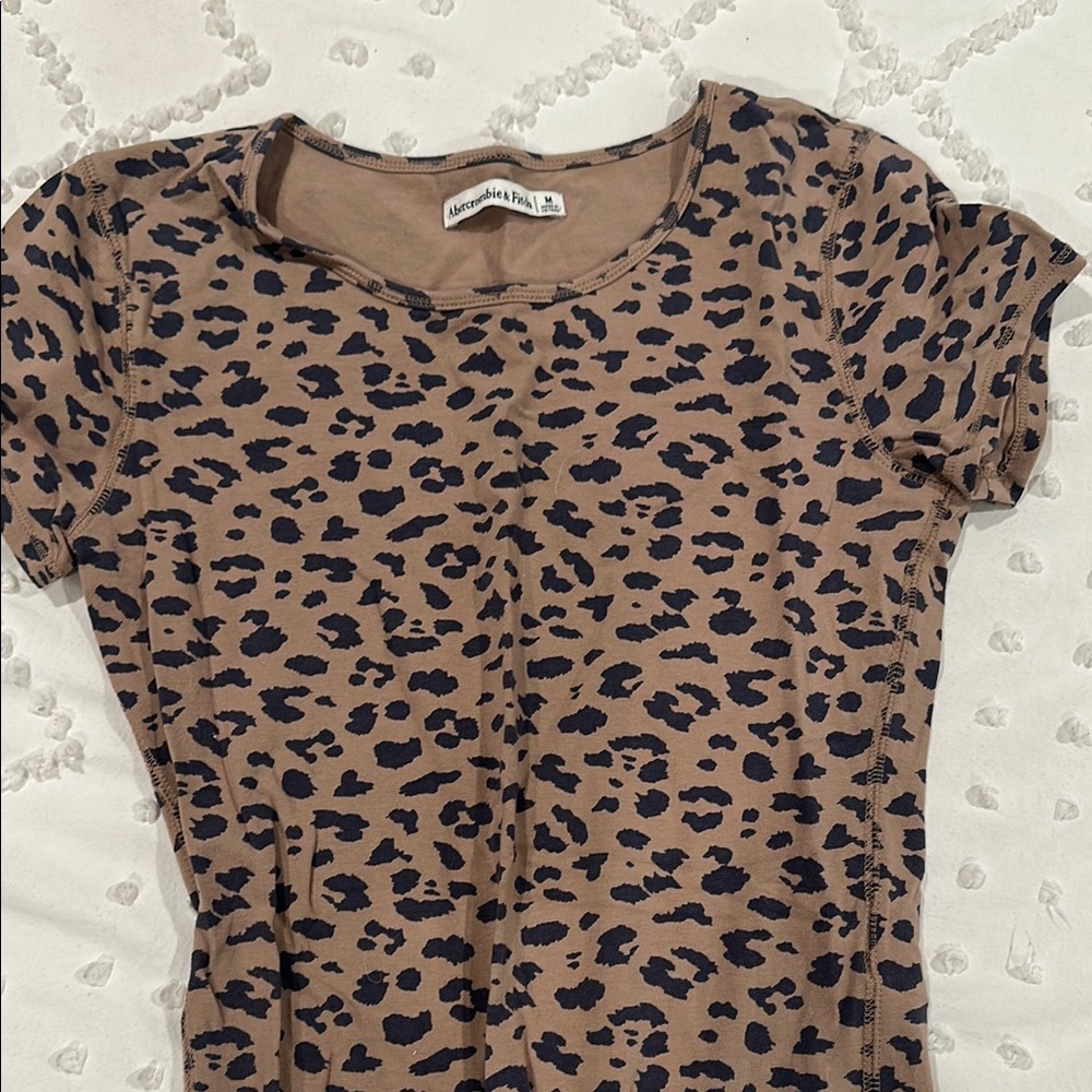 Abercrombie & Fitch Multicolored Fitted Short Sleeve leotard